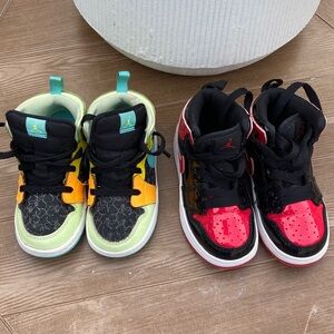 Jordan Kids' Sneakers in Black, Red, and Yellow
